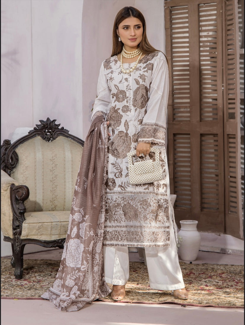 Maham Beige Ready to Wear viscose