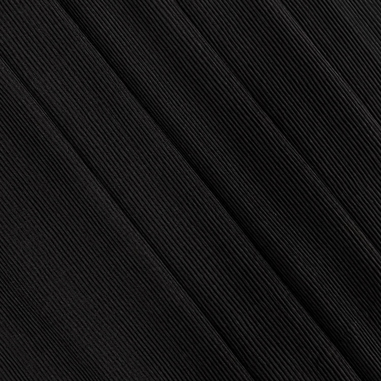 Black Fine Pleated Chiffon Hijab