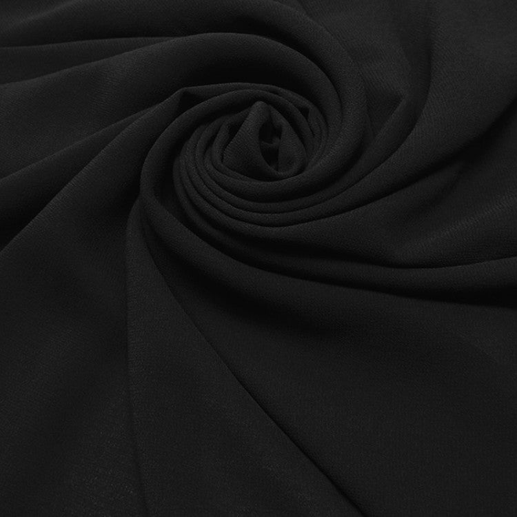 Black Georgette Hijab