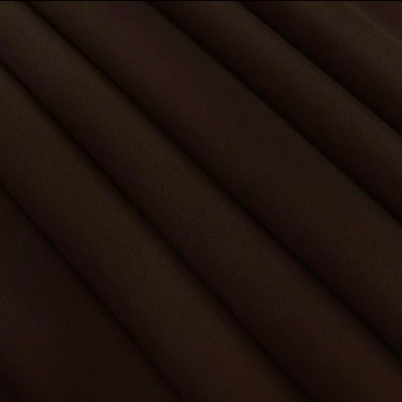 Brown High Density Chiffon Hijab