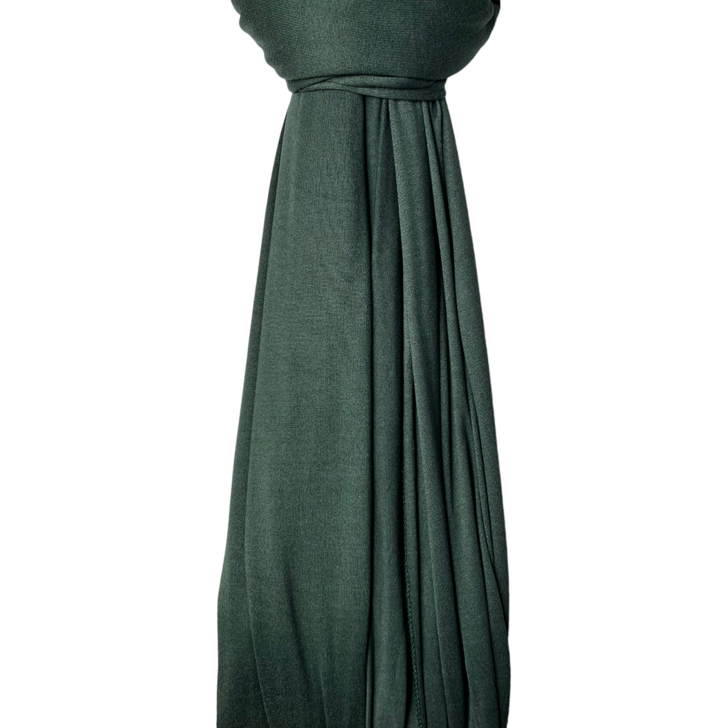 Dark Green Fine Jersey Hijab