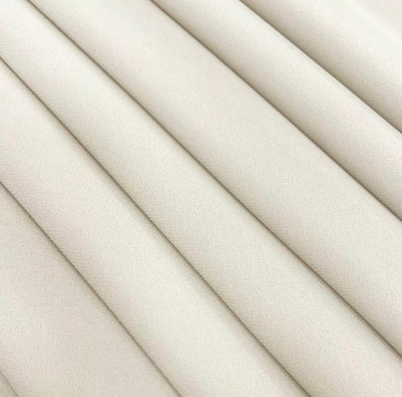 Cream High Density Chiffon Hijab