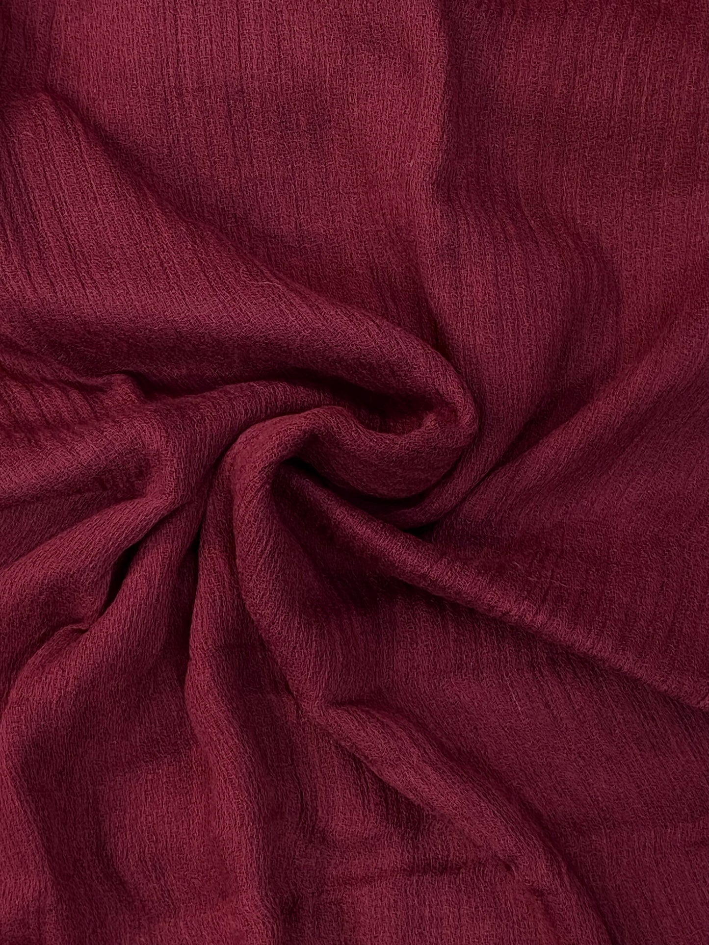Premium Crimp Dark Red Hijab