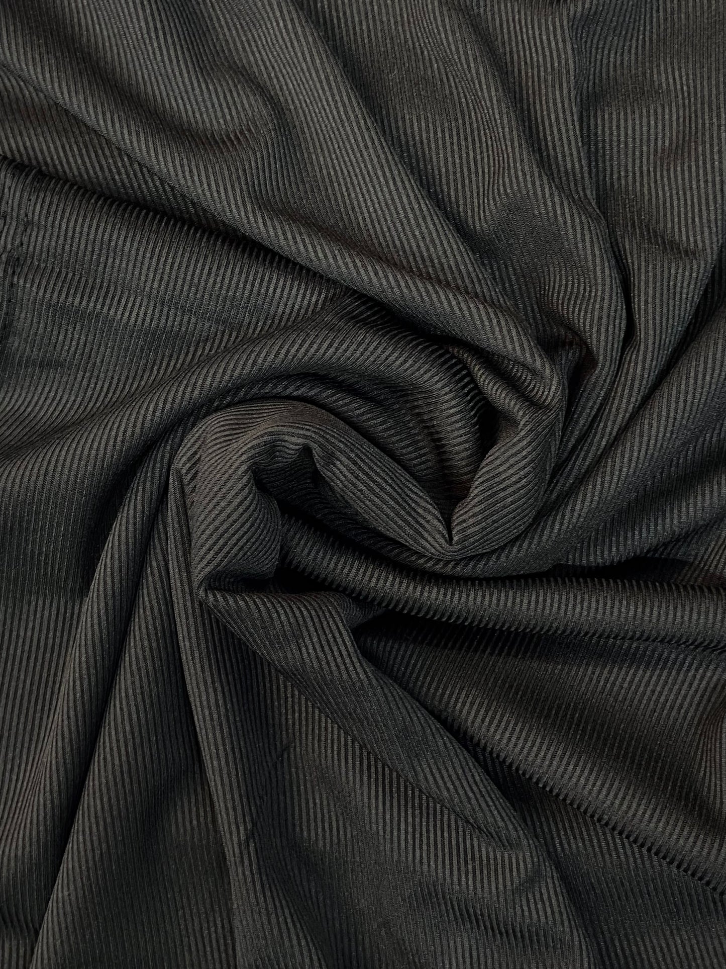 Ribbed Jersey Black Hijab