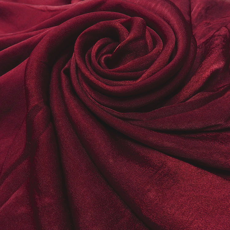 Burgundy Velvet Silk Hijab