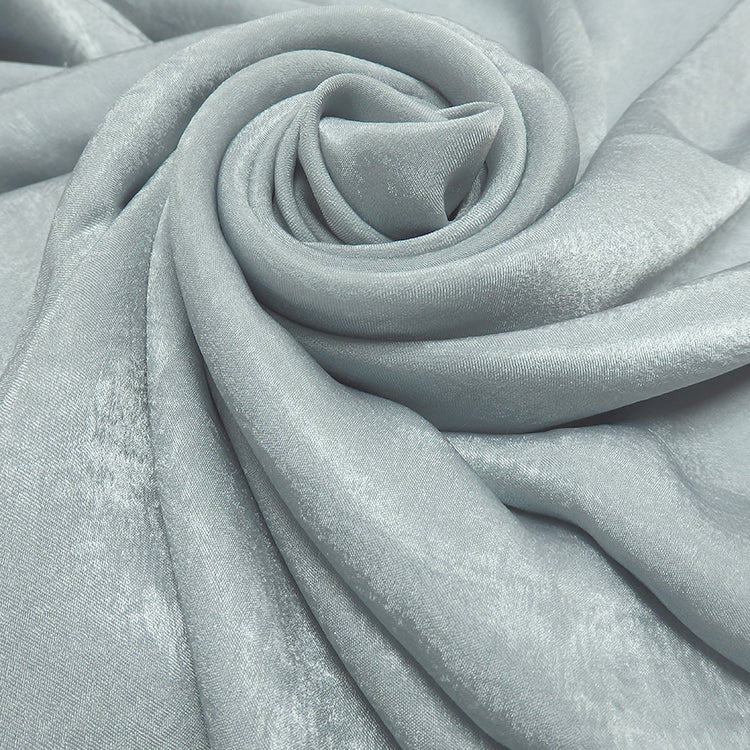 Silver Velvet Silk Hijab