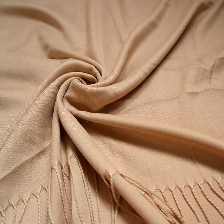 Mocca Plain Pashmina Hijab