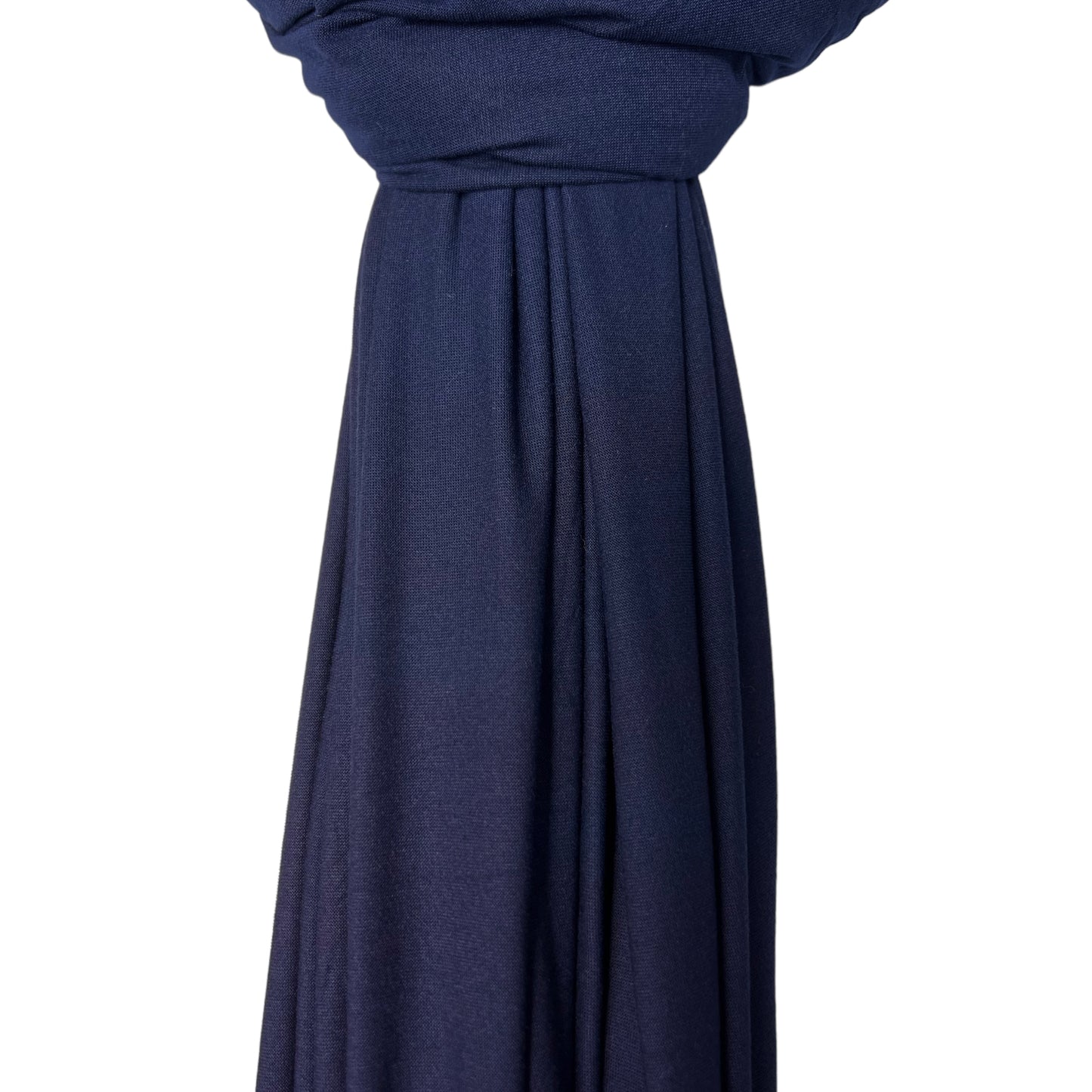 Navy Fine Jersey Hijab