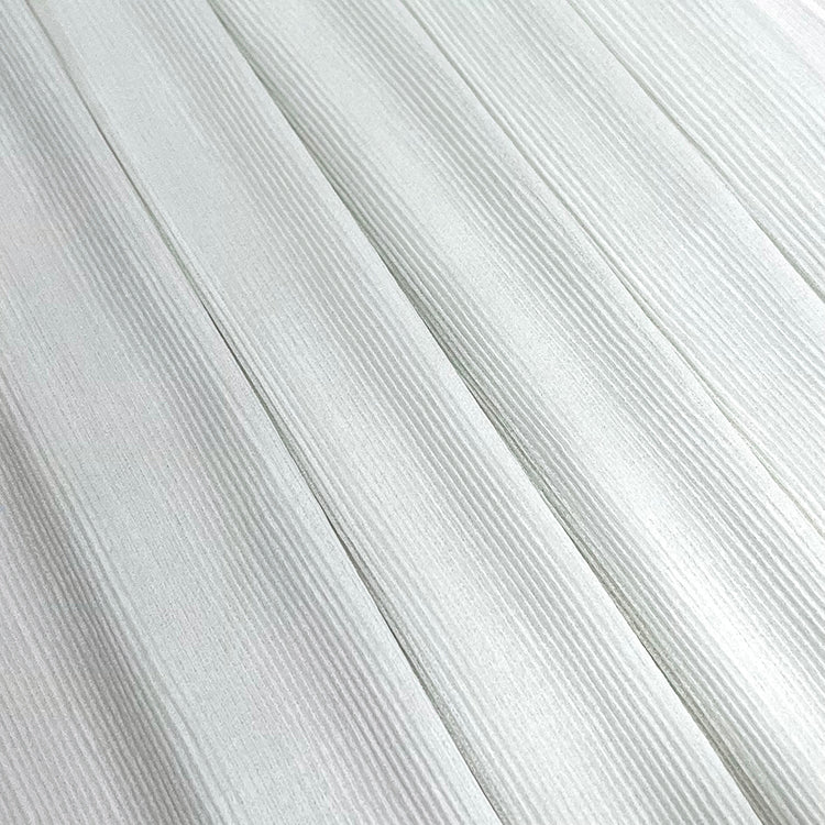 White Fine Pleated Chiffon Hijab