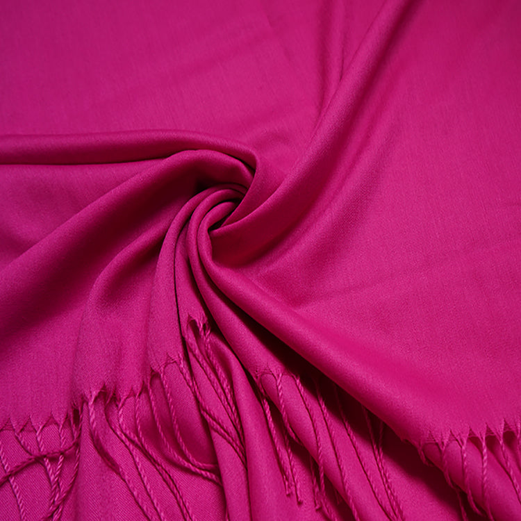 Hot Pink Plain Pashmina Hijab