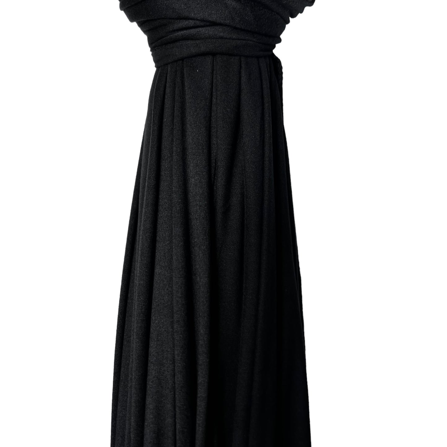 Black Fine Jersey Hijab