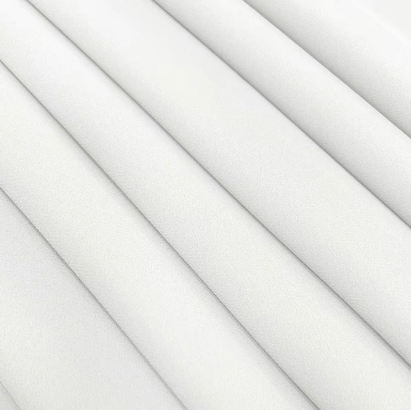 White High Density Chiffon Hijab