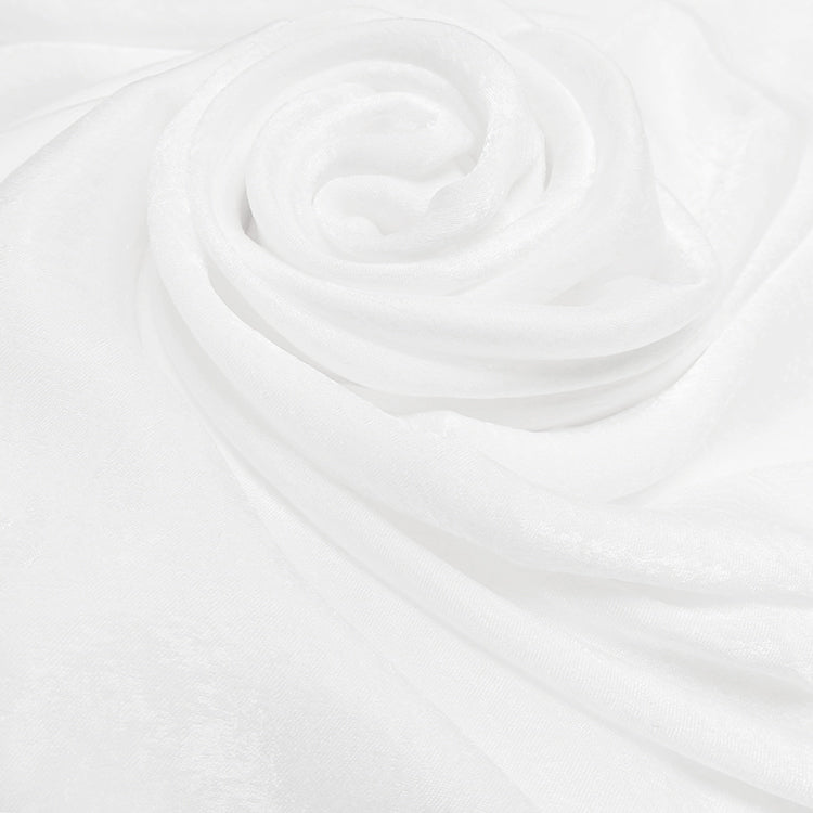 White Velvet Silk Hijab