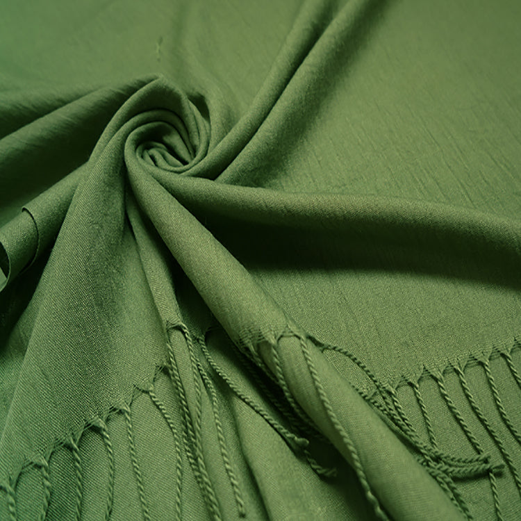 Olive Plain Pashmina Hijab