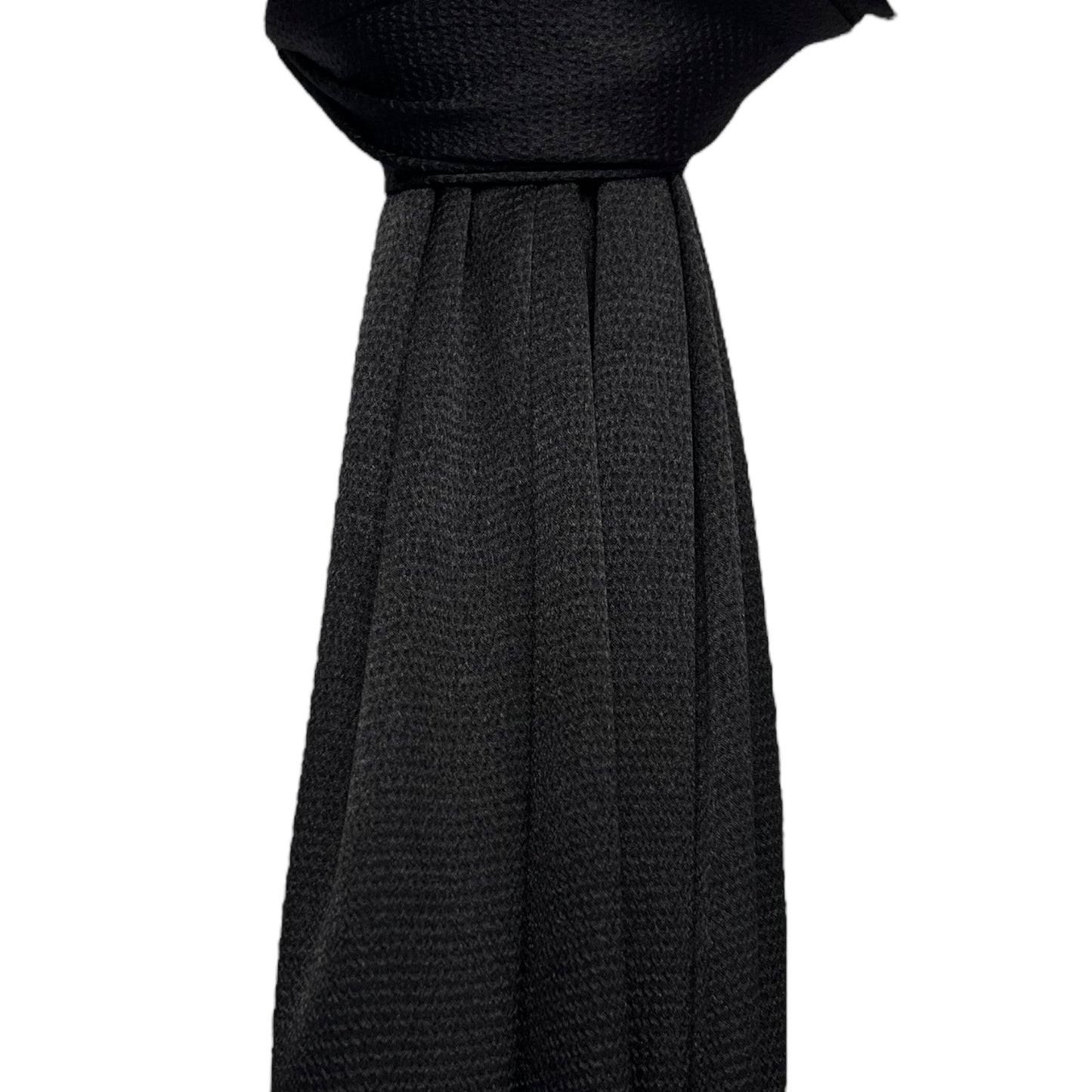 Black Hammered Satin Hijab