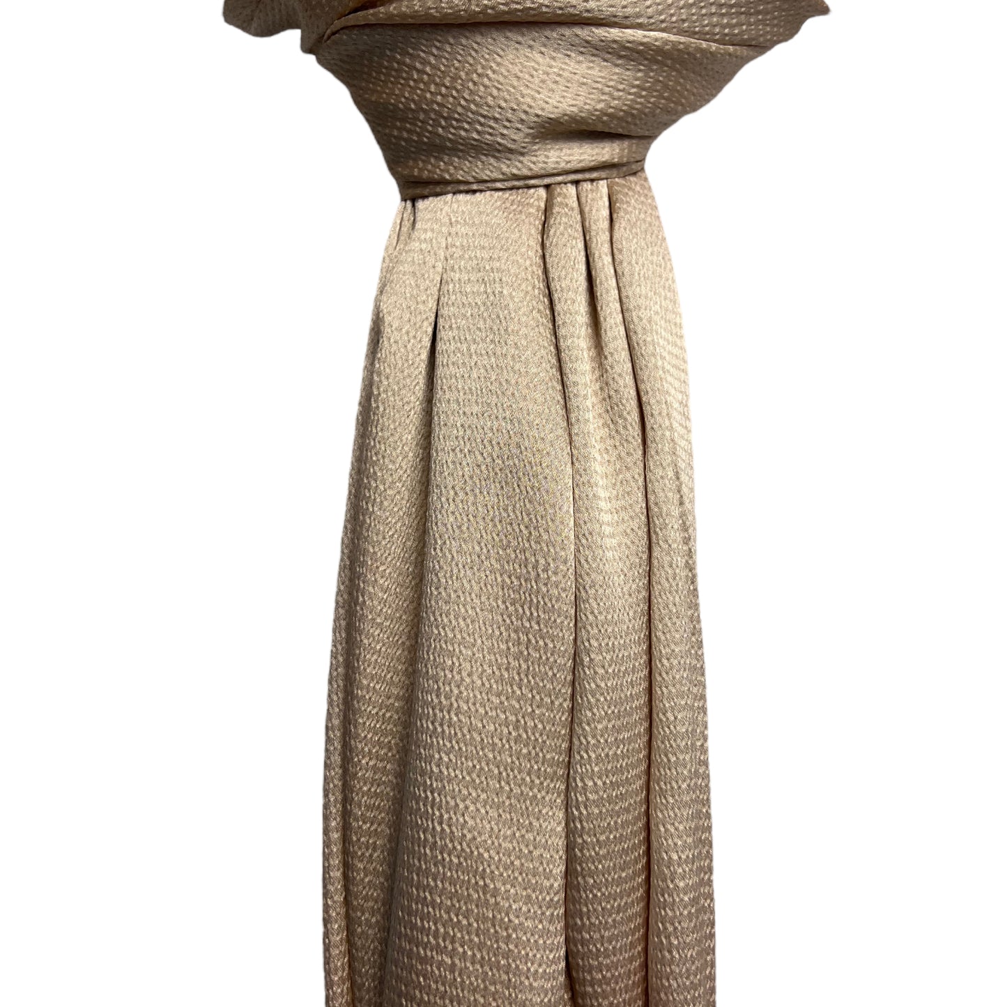 Light Gold Hammered Satin Hijab