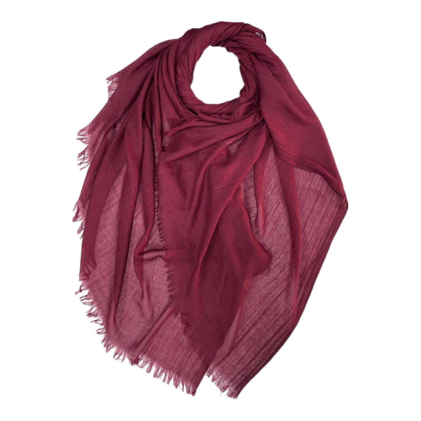 Burgundy Cotton Modal Hijab