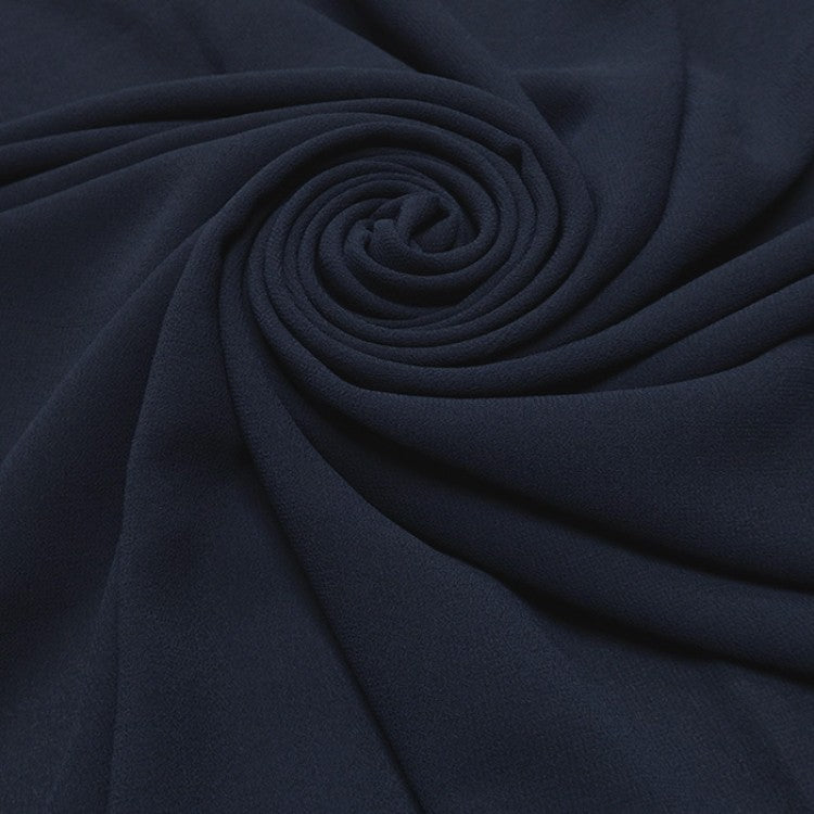 Navy Big Chiffon Hijab