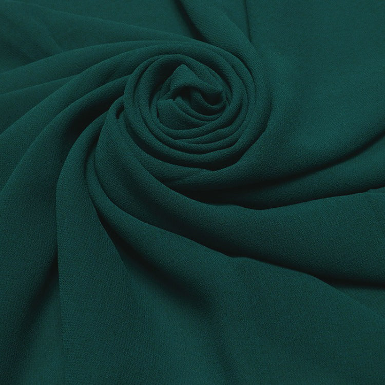 Dark Green Big Chiffon Hijab