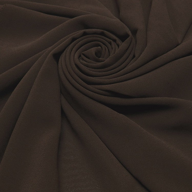 Brown Big Chiffon Hijab