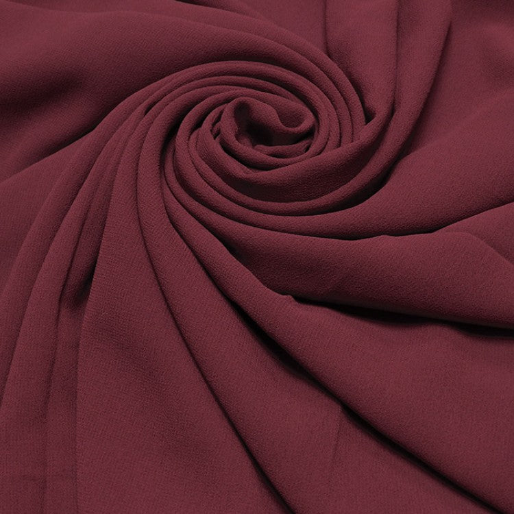 Burgundy Big Chiffon Hijab