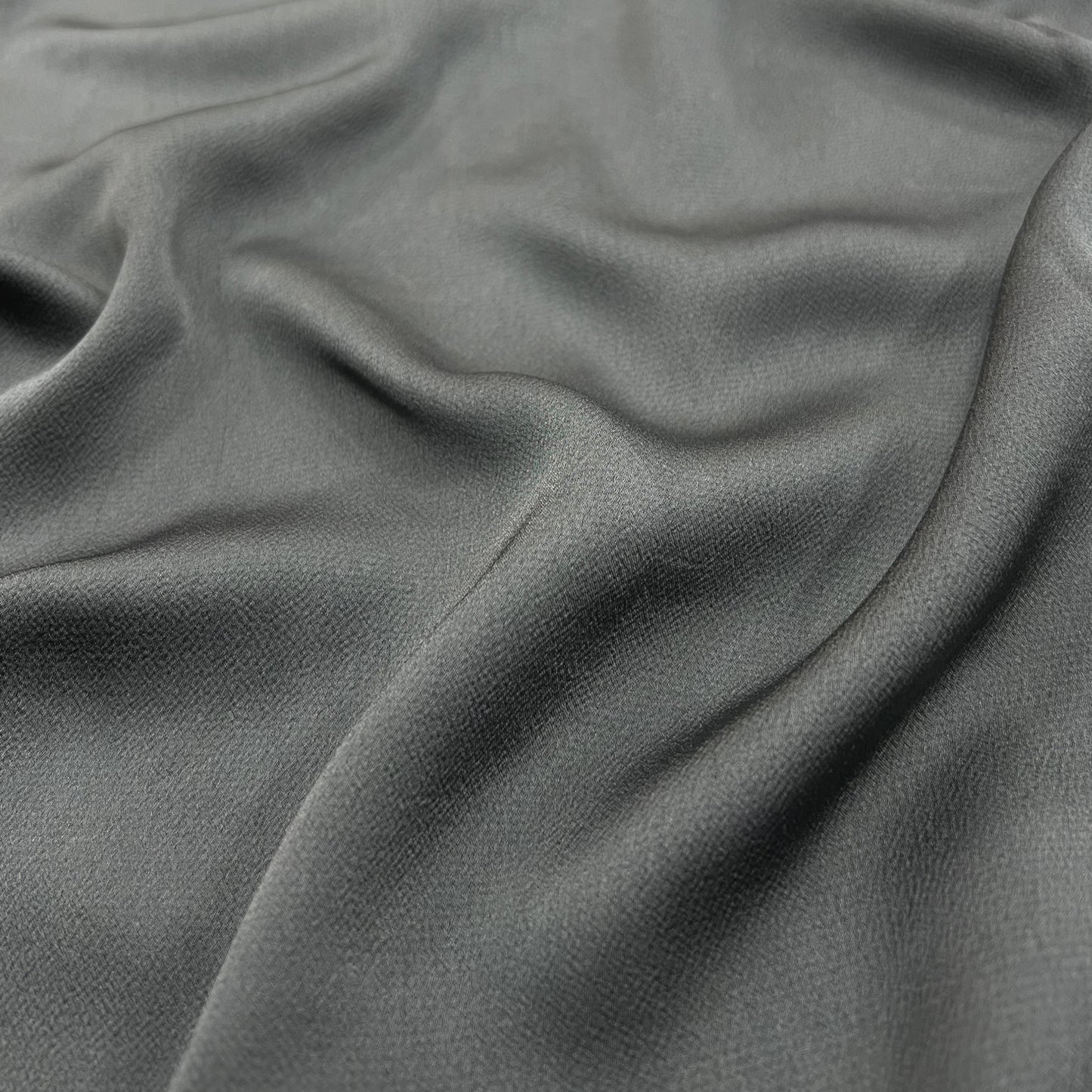 Dark Grey Satin Grain Hijab