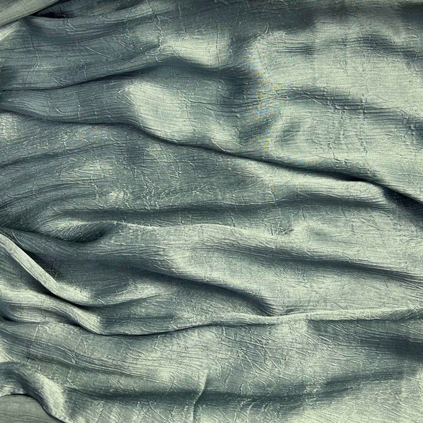 Sage Crushed Satin Hijab