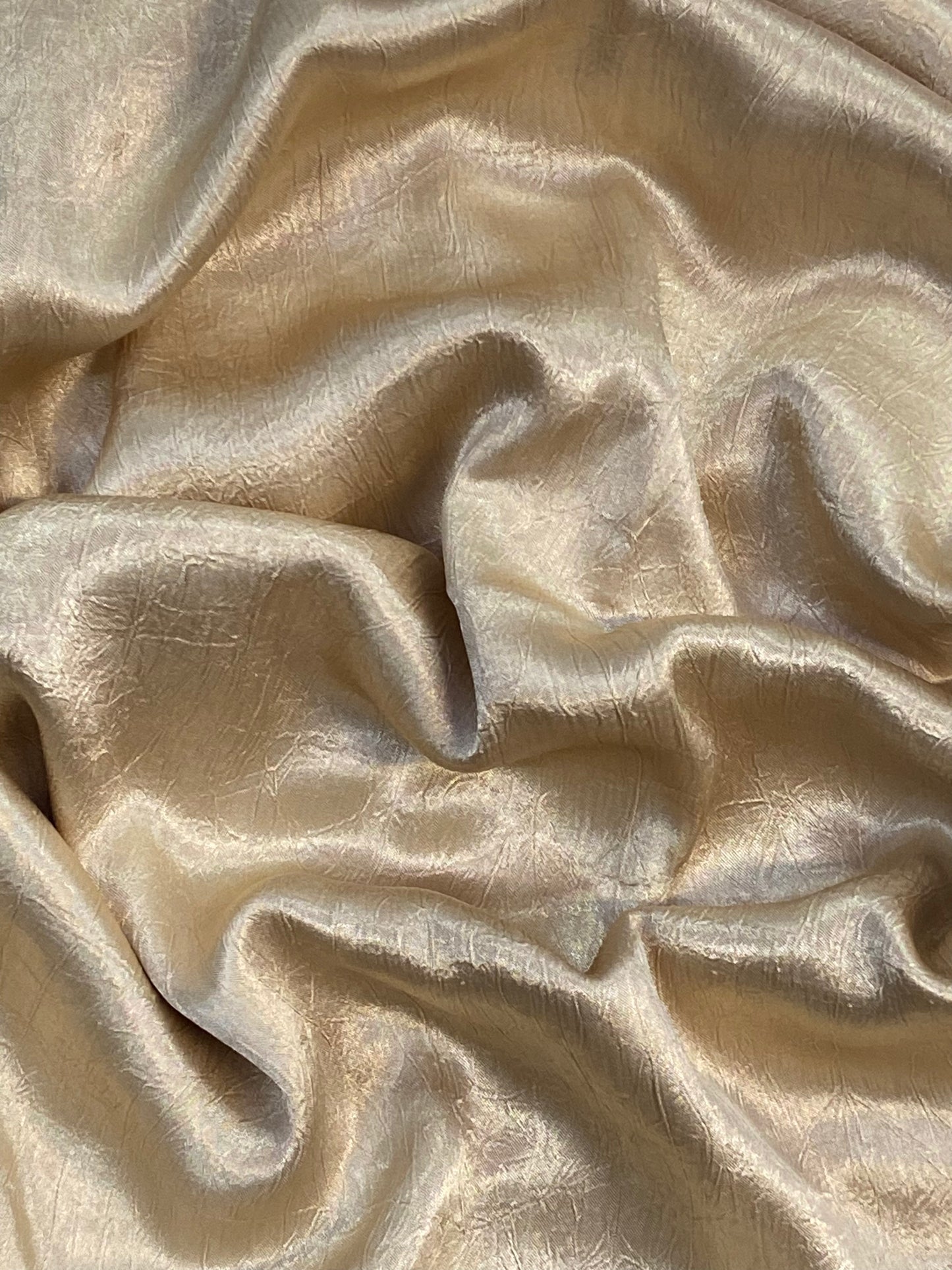 Gold Crushed Satin Hijab