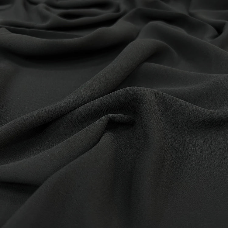 Black Pearl Chiffon Hijab