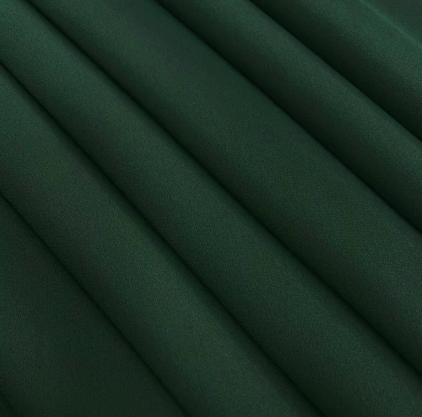 Dark Green High Density Chiffon Hijab