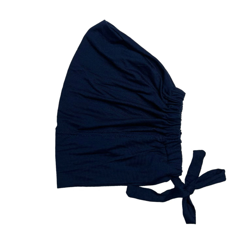Navy Bamboo Tie Hat