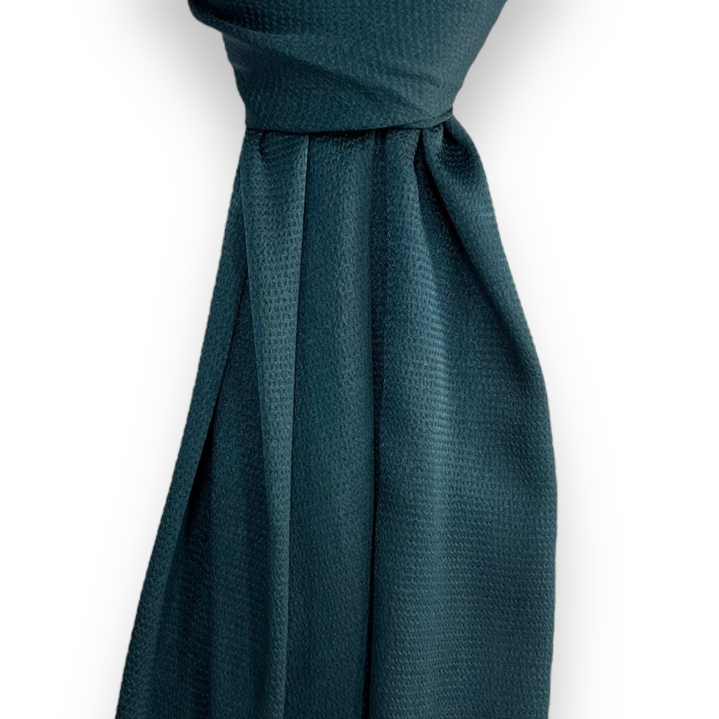 Teal Hammered Satin Hijab