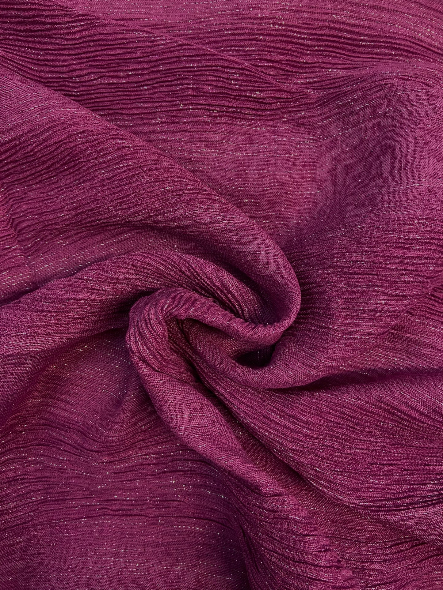 Magenta Crinkle shimmer Hijab