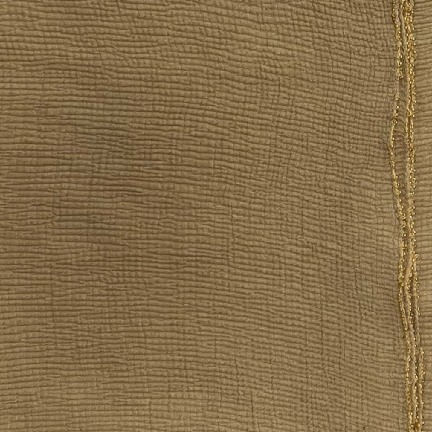 Beige Plain Strips Gold Border