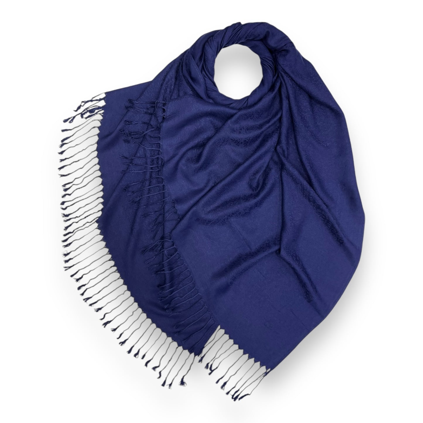 Navy Printed Pashmina Hijab