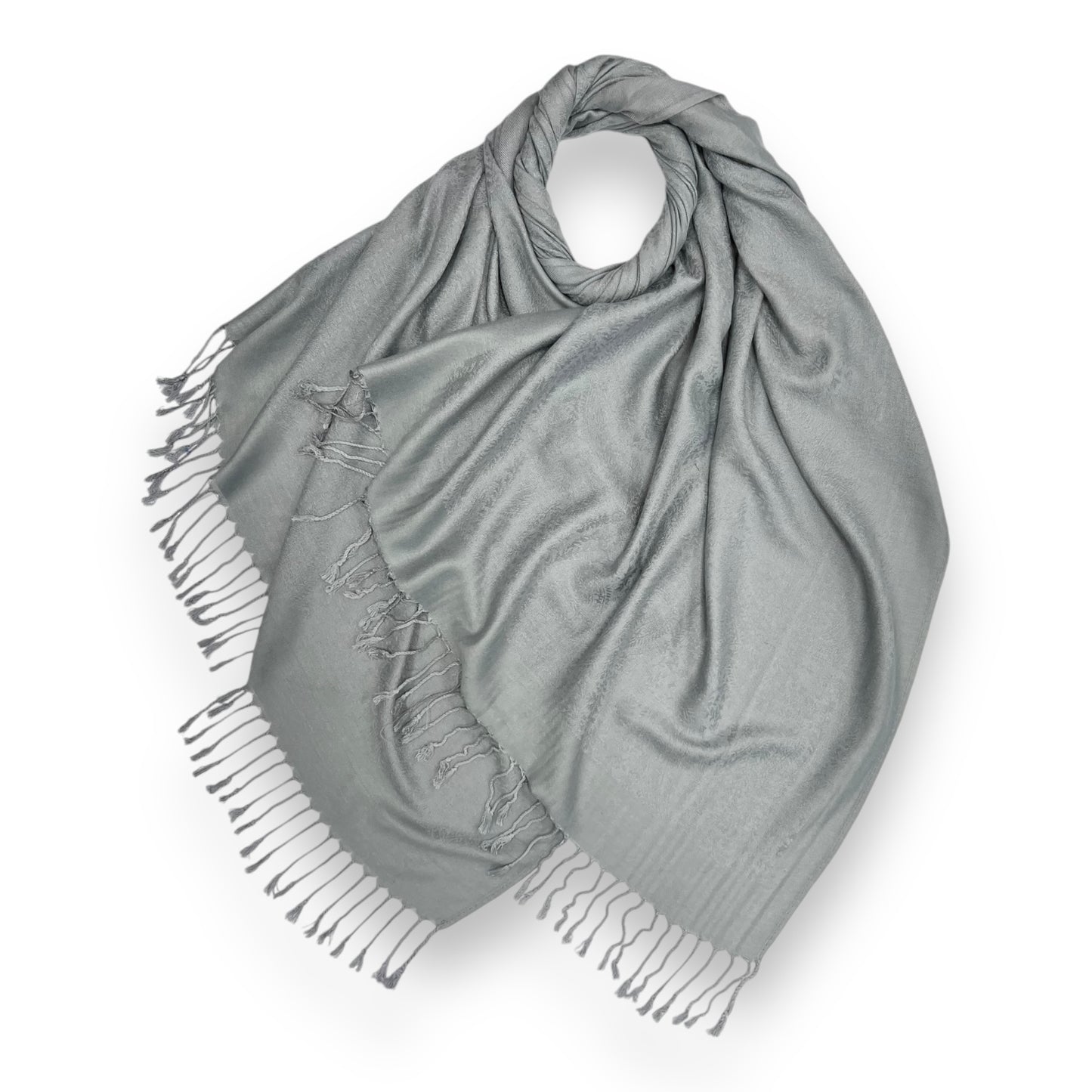 Silver Printed Pashmina Hijab