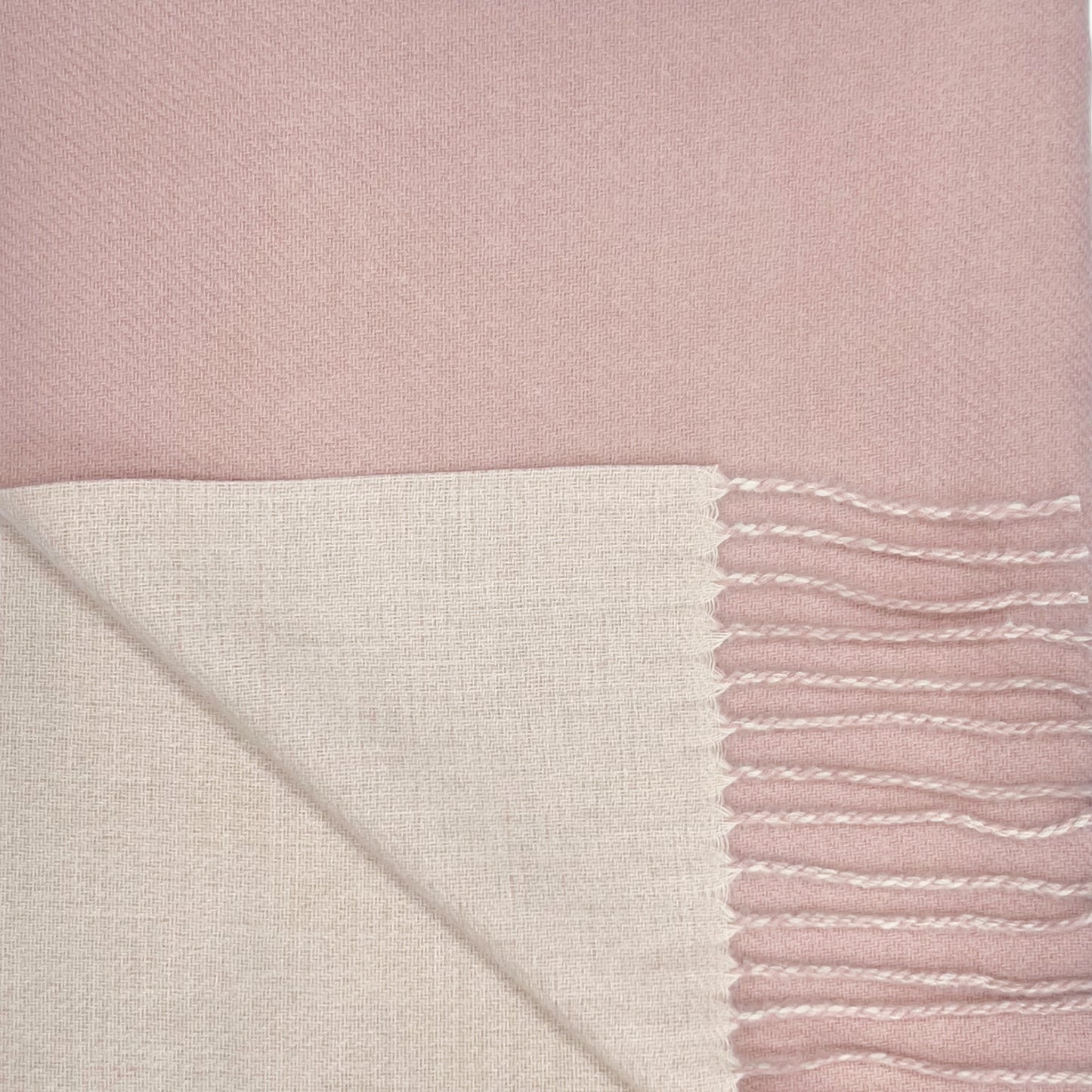 Pink Two Tone Cashmere Shawl