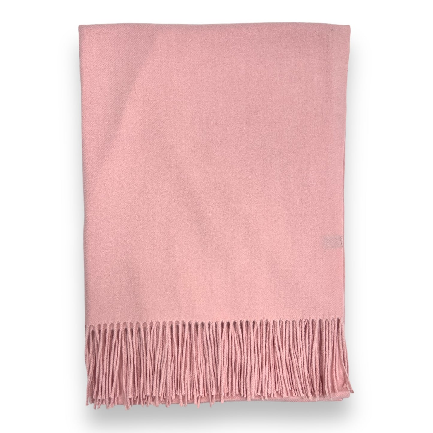 Pink Fine Plain Cashmere Shawl