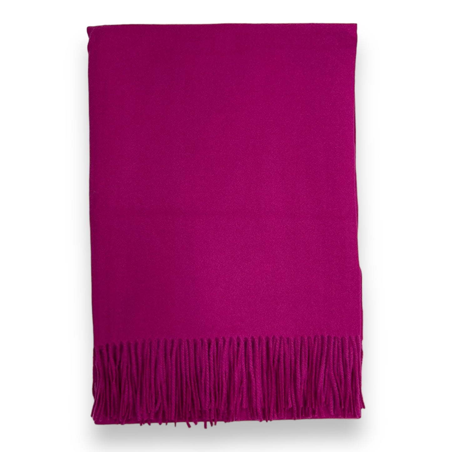 Hot Pink Fine Plain Cashmere Shawl