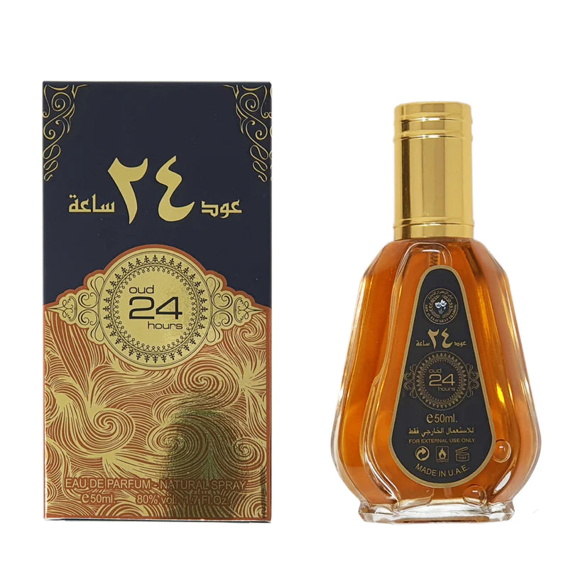 Oud 24 Hours 50ml Travel Size Perfume Eau De Perfume