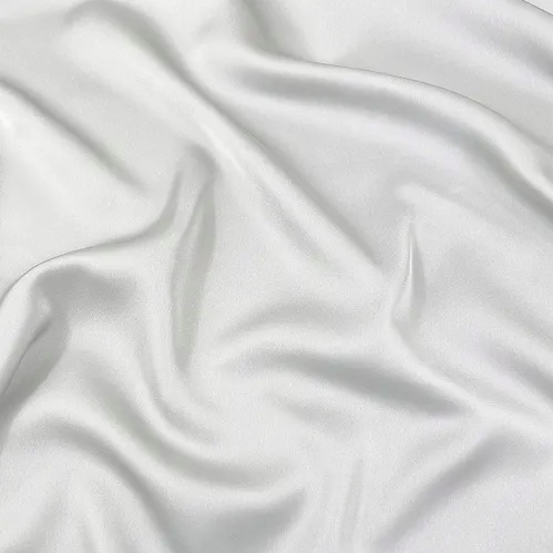 Plain Silky White Hijab