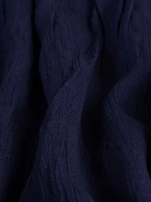 Navy Rayon Scarf