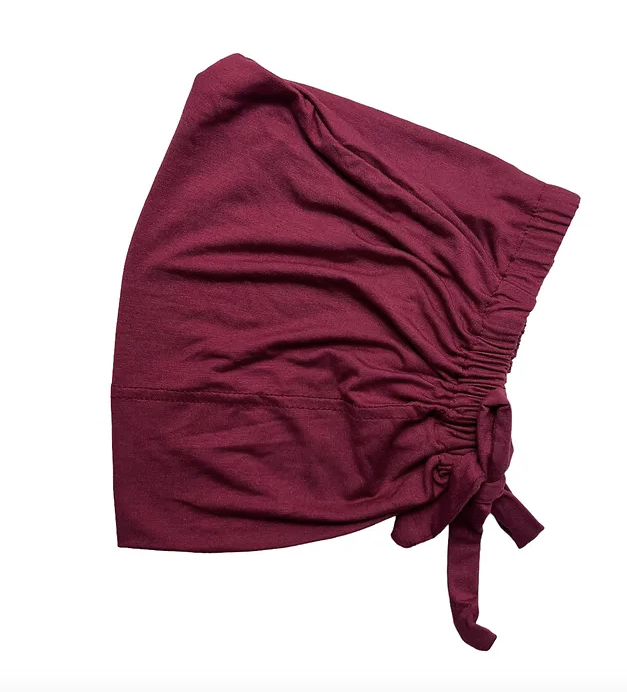 Burgundy Bamboo Tie Hat