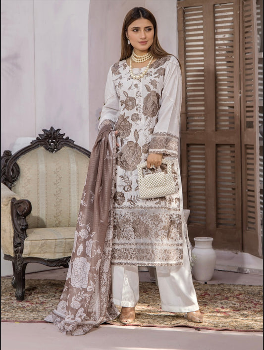 Maham Beige Ready to Wear viscose