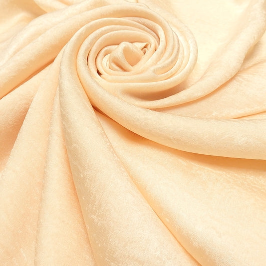 Cream Velvet Silk Hijab