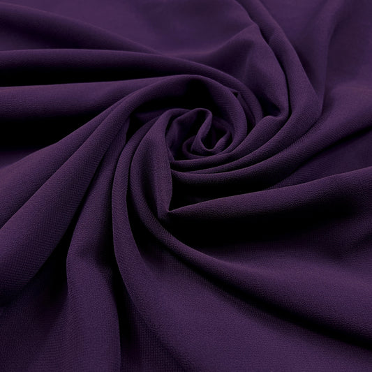 Dark Purple Georgette Hijab