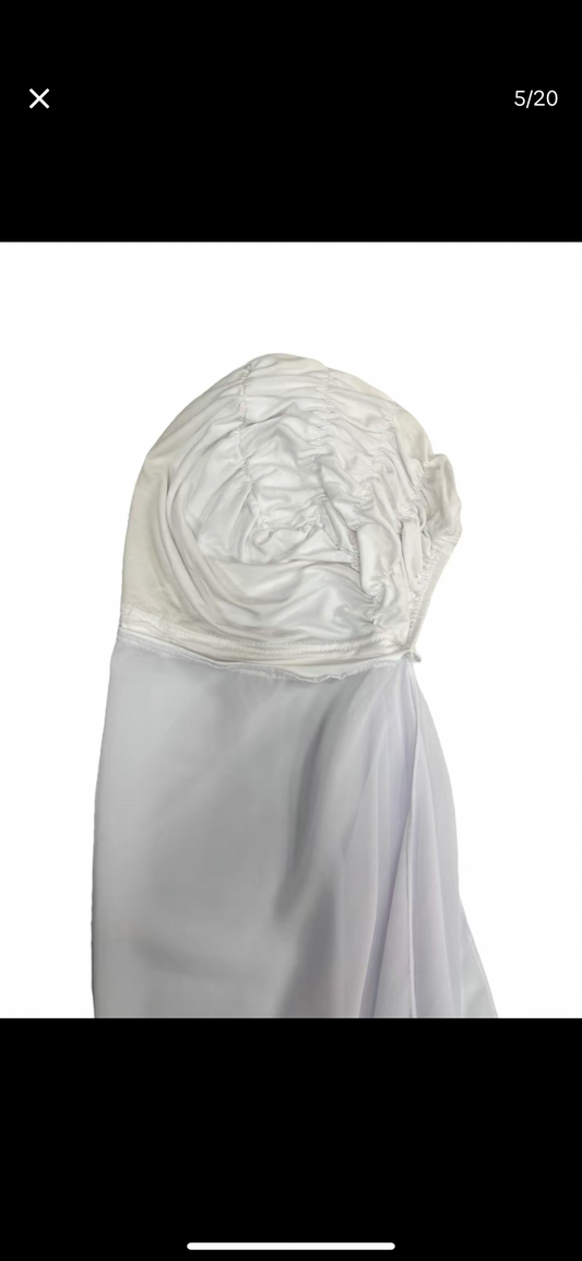 White Instant Chiffon Hijab
