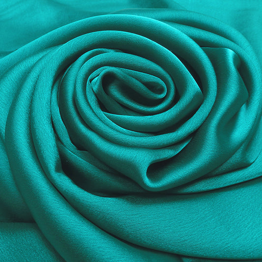 Teal Metalic Silk Hijab