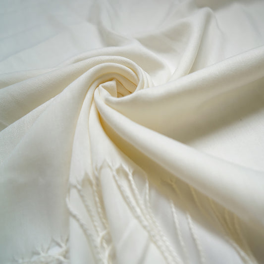 Cream Plain Pashmina Hijab