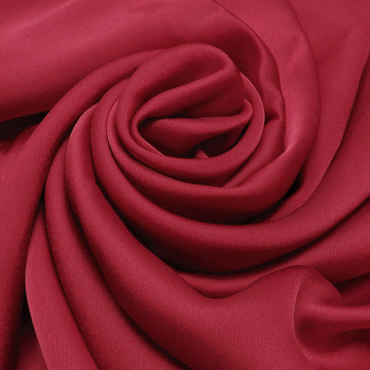 Dark Red Metalic Silk Hijab